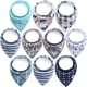 thumbnail image 1 of Bufanda Triangular Para Bebé, 10 Uds., Pañuelo De Algodón Absorbente Suave Con 2 Broches Ajustables, Babero Unisex Para Bebés Recién Nacidos, Niños Y Niñas Yuarrent  BA001478-01, 1 of 6