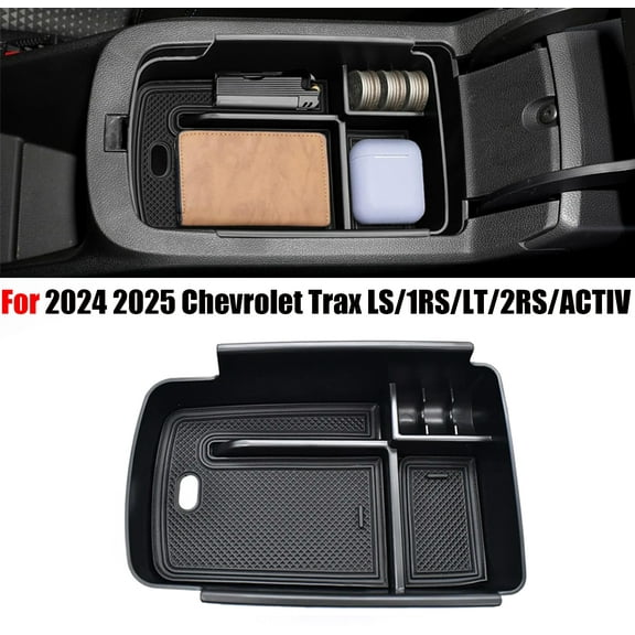 For Chevy Trax LS/LT 2024 2025 Center Console Armrest Storage Box Organizer Tray