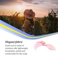 thumbnail image 3 of Foulard pour Femmes Mode Pré-Noué Texture Lisse Accessoire Cheveux Respirant Confortable Rose, 3 of 6