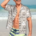 thumbnail image 5 of Picia Puppy Gentle Cotton Regular Fit Short Sleeve Casual Hawaiian Shirt for Men-XX-Large, 5 of 9