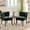 Green, variant on Mid Century Modern Velvet Upholstered Accent Chair in Green Linen, Armless Slipper Chair with Ergonomic Wingback and Button Tufted Design, Compact 22x26 Inch
