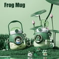 thumbnail image 7 of Frog Mug,Frog Water Bottle,Water Bottles for Girls,Cute Water Bottle,Kawaii Water Bottle,Waterbottle with Shoulder Strap and Straw,1 Liter Water Bottles - Suitable for Home and Office use, 7 of 7