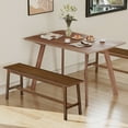 thumbnail image 2 of HOOBRO 39.3'' Bamboo Dining Bench, Farmhouse Kitchen Table Bench, Kitchen & Living Room Furniture, Easy to Assemble, Sturdy and Stable, Mocha MA03CD01G2, 2 of 10