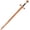 A, variant on Armory Replicas 43-Inch Medieval Wooden Longsword with Etched Design – Training Replica for Practice & Display