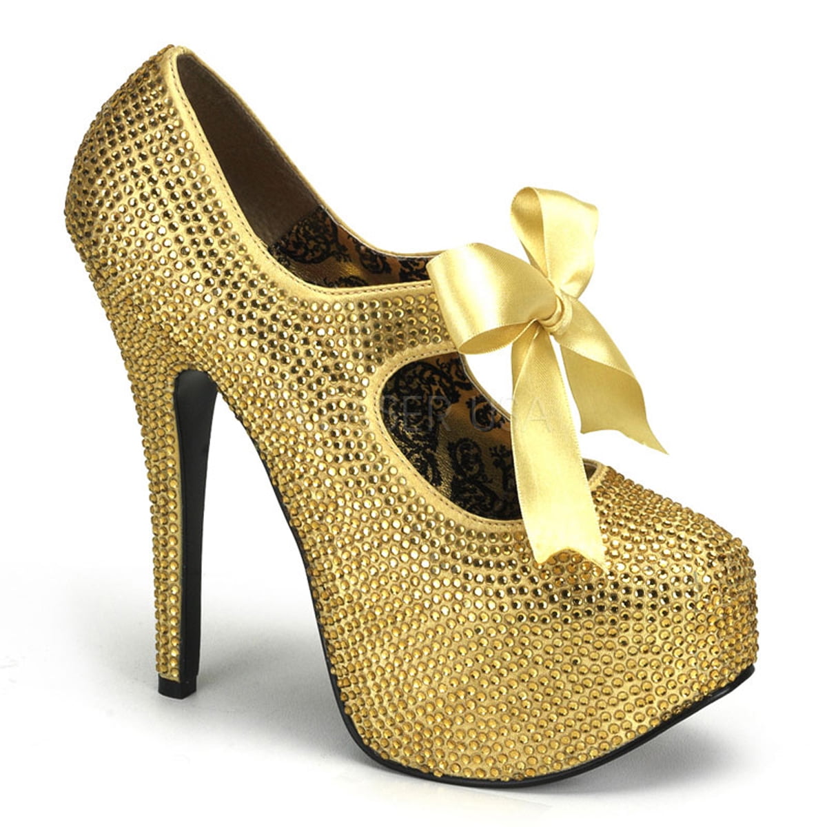 bordello rhinestone heels