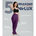 thumbnail image 4 of NirLUX Bootcut Yoga Pants - Soft Leggings For Women Regular & Plus Size Womens Leggings Tummy Control For Gym & Yoga (10 28", Purple), 4 of 6