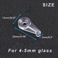 thumbnail image 4 of Mirror Clips, 50pcs Glass Retainer Clips Professional  For Glass Panel, 4 of 8