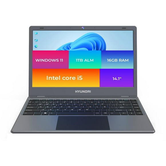 Laptop Hyundai Hybook Plus Intel Hybook Plus Intel Corei5 10th Gen 16GB RAM 1TB SSD Storage W11 Gris