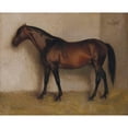 thumbnail image 3 of Jean-Léon Gérôme 24x20 Black Modern Framed Museum Art Print Titled - Dollar, a Bay Hunter in a Loose Box, 3 of 5