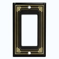 thumbnail image 5 of Metal Light Switch Plate Cover Elegant Victorian Floral Frame Black FRA066, 5 of 13