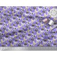 thumbnail image 2 of Soimoi Rayon Crepe Fabric Puppy Face Dog Print Fabric by Yard 46 Inch Wide, 2 of 3