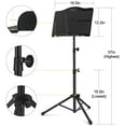 thumbnail image 7 of Donner Sheet Music Stand with Light, Portable Metal Tabletop Music Book Stand for Guitar, Ukulele, Violin, 7 of 7