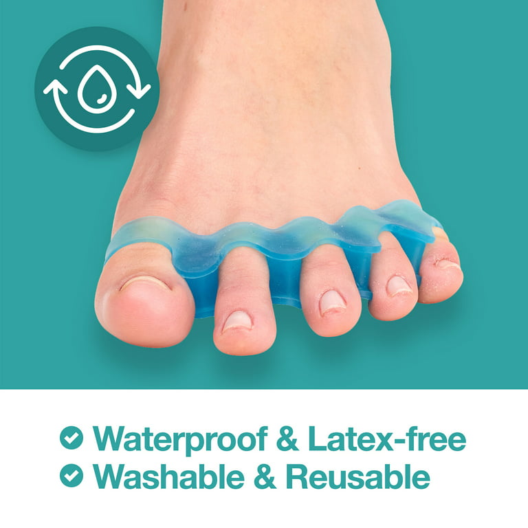ZenToes Silicone Toe Spacers for Correct Toe Alignment – Blue 