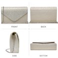 thumbnail image 3 of Dasein Women's Evening Bags Envelope Handbag Party Prom Clutch Purse Shoulder Cross Body Bag, 3 of 7
