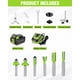 thumbnail image 4 of Enrutador compacto inalámbrico WORKPRO 20 V 30 000 RPM con accesorios, 4 of 8
