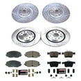 thumbnail image 3 of PowerStop Front and Rear Z23 Evolution Sport Carbon-Fiber Ceramic Brake Pad and Drilled & Slotted Rotor Kit Fits: VOLKSWAGEN Select Models K8118, 3 of 10