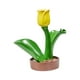 thumbnail image 5 of Soporte para botellas de vino de resina, soporte decorativo para mostrador, mueble o sala de estar. Tulipán amarillo, 5 of 9