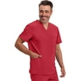thumbnail image 6 of Infinity Cherokee V- Neck Men's Scrub Top with Rib Knit Back Panels with 3 Pockets and 360 Stretch - CK900A, 6 of 8