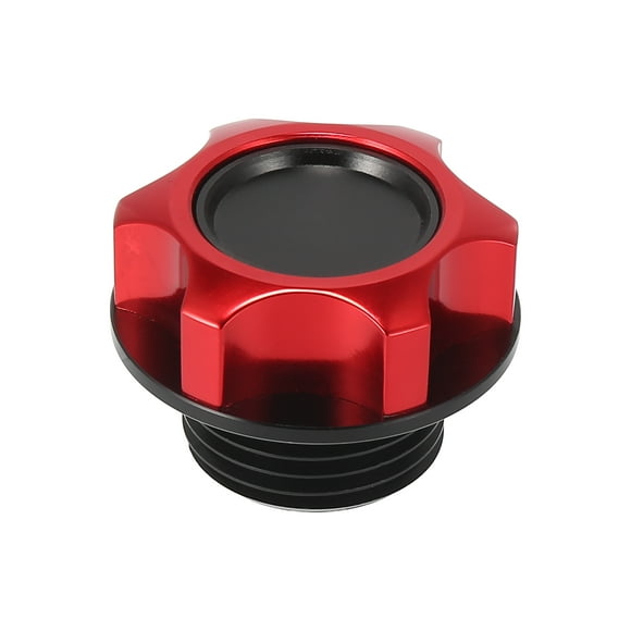 Unique Bargains Black Aluminum Alloy Gas Engine Oil Filler Cap Plug Cover for Toyota Reiz Camry Highlander Crown
