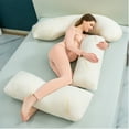 thumbnail image 6 of Pregnancy Pillows, G-Shape Full Body Pillow – Removable Cooling Cover -Dark Grey – Belly and Back Support - Maternity Essential - Pregnancy Must Haves-Blou, 6 of 8