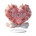 thumbnail image 1 of 2d Flat Mother Love Tabletop Sign Decoración Decoración del Día de la Madre Multipropósito multipropósito para escritorio de oficina con soporte, 1 of 8