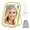 Gold-8"L x 6"W, variant on Rechargeable Makeup Vanity Mirror With Lights Small Desk 3 Lighting Modes Dimmable Touch Screen Tabletop Light Up