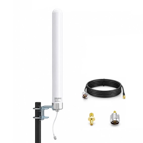 Wide-Band WiFi 4G LTE & 5G Outdoor Omni Directional Cellular Antennas with 12dBi Reception Range