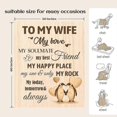 thumbnail image 4 of unique Gift for Wife, Birthday Gifts for Wife from Husband, Romantic Wedding Anniversary Blanket, 4 of 5