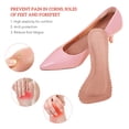 thumbnail image 4 of WORGEOUS 1 par de plantillas absorbentes, plantillas de tacón alto, cojines antideslizantes para zapatos, almohadillas de cuero para zapatos para mujer, uso diario en verano (rosa), 4 of 8