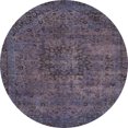 thumbnail image 1 of Ahgly Company Indoor Round Abstract Plum Purple Persian Area Rugs, 7' Round, 1 of 6