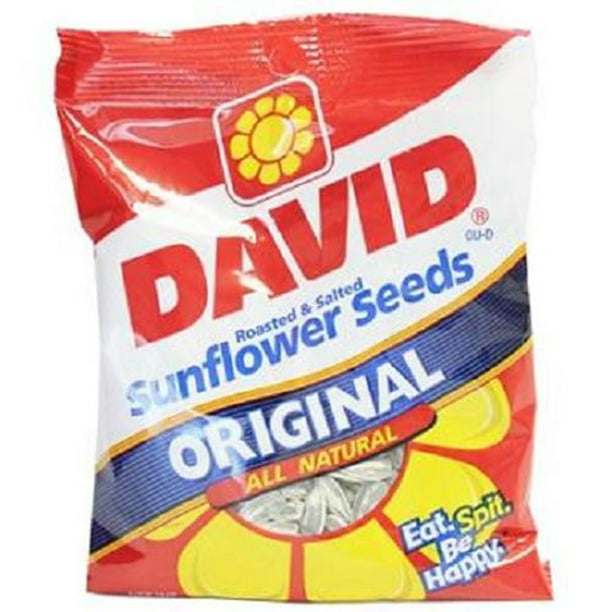 David Sunflower Seeds Original Flavor, 5.25Ounce Bags (Pack of 12)