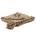 thumbnail image 3 of 50" X 60" Brown Cotton Woven Geometric Throw Blanket with Tassels, 3 of 6