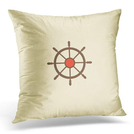 ARHOME Brown Adventure Controlling Helm Flat of Clean for Your Mobile Design Colorful Anchor Pillows case 20x20 Inches Home Decor Sofa Cushion (Best Way To Clean Couch Pillows)