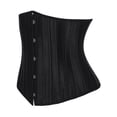 thumbnail image 4 of DODOING Waist Trainer Corset Vest for Weight Loss Sport Body Shaper Workout Underbust Cincher Steel Boned Tummy Tank Slimming Wrap, Black/ Beige, 4 of 5