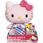 Hello Kitty Color My Dress Large Plush Toy, Pink