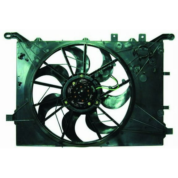 Dual Radiator and Condenser Fan Assembly - Pacific Best Inc. Fit/For VO3115109 00-03 Volvo S60/S80, 01-04 V70, 03-03 XC70