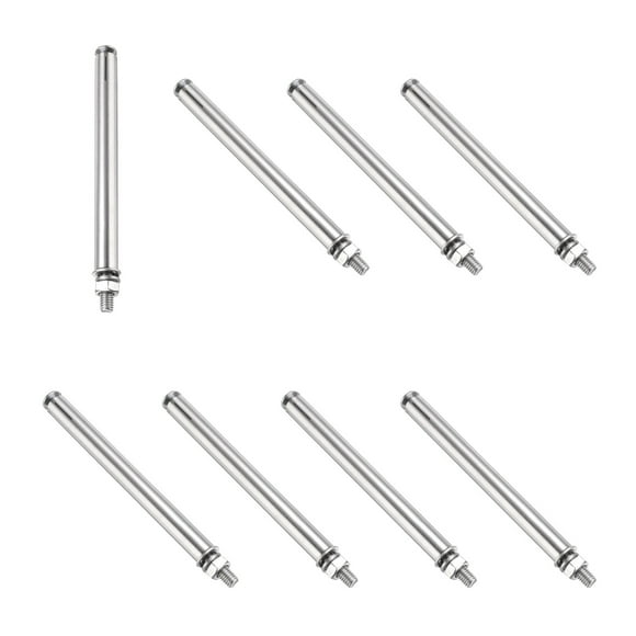 Unique Bargains 8 Pcs Vis d'Expansion M6 x 120mm pour Murs Béton Murs de Briques Murs Secs, Argent