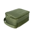 thumbnail image 4 of 23 x 14,6 x 10,8 (verde militar) Carrete de pesca Aparejos de pesca Bolsa de pesca impermeable Porta caña portátil Bolsa de almacenamiento con 3 divisores ajustables, 4 of 5