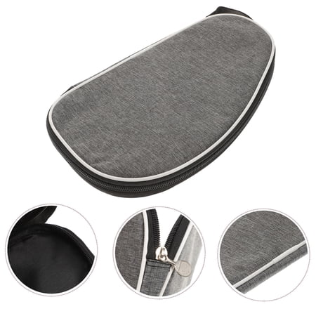 HONMEET Simple Table Tennis Bag Oxford Cloth Grey for Athletes Sports 1Pack