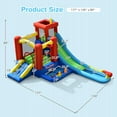 thumbnail image 2 of Gymax Kids Inflatable Bounce House Castle 9 in 1 Water Slide Park Without Blower, 2 of 10