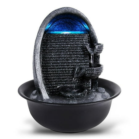 Cross Desk Fountain - Serene Life Water Fountain - Relaxing Tabletop Water Feature Decoration