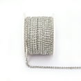 thumbnail image 1 of VC Crystal SS6-SS18(2mm-4.5mm)Silver/Gold Base Clear Crystal Dense Rhinestone Chain Apparel Sewing Glass Rhinestone Cup Chain, 1 of 7