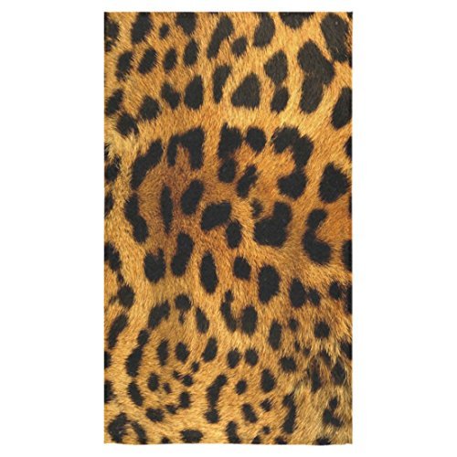 ZKGK Leopard Print Hand Towel Bath Bathroom Shower Towels 16"x28"(One ...