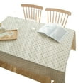 thumbnail image 1 of Mantel cuadrado Nvzi-b, mantel para mesita de noche, funda para mesa auxiliar, mantel para mesita de noche, mesa de noche, mesa de centro, mesa auxiliar, cómoda, cubrepolvo para muebles (blanco roto), 1 of 4