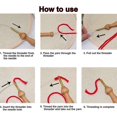 thumbnail image 2 of Embroidery Starter Kit, Embroidery Set Adjustable Yarn Punch Needle, Embroidery Pen Made Of Wooden Handle, Punch Needle Cloth, Needle Threader, For Cr, 2 of 5