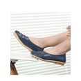 thumbnail image 4 of Difumos Shoes for Women Breathable Hollow Out Loafers Ladies Lightweight Flat Nurse Nonslip Slip On Flats Dark Blue 4.5, 4 of 8
