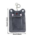 thumbnail image 3 of Plush Photocard Holder Keychain, Cute Cartoon Bear & Kitten Soft Fluffy Card Sleeve, ID Bank Credit Card Protector, Plushie Keychain for Fans, Collectors, and Gift-Giving, 3 of 6