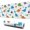 White Dinosaurs Landscapes, variant on Long Mouse Pads for Desk,White Dinosaurs Landscapes Pattern Desk Mats on Top Of Desks, Desk Mouse Pad Extra Large with 3mm Non-Slip Base and Stitched Edge for Gaming,Office,Work,Home 31.5"x11.8"