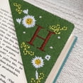 thumbnail image 1 of 🔖 26 Letters Elegant Hand Embroidered Corner Bookmark Bookmark Decoration Handmade Custom Letter Bookmark Hand Corner Bookmark Wall Craft Organizers And Storage, 1 of 4