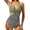White, variant on TIHLMK Women's Backless High Waisted Swimsuit - Bikini Swimsuit s Solid & Printed Swimwear for Pool, Beach, Vacation